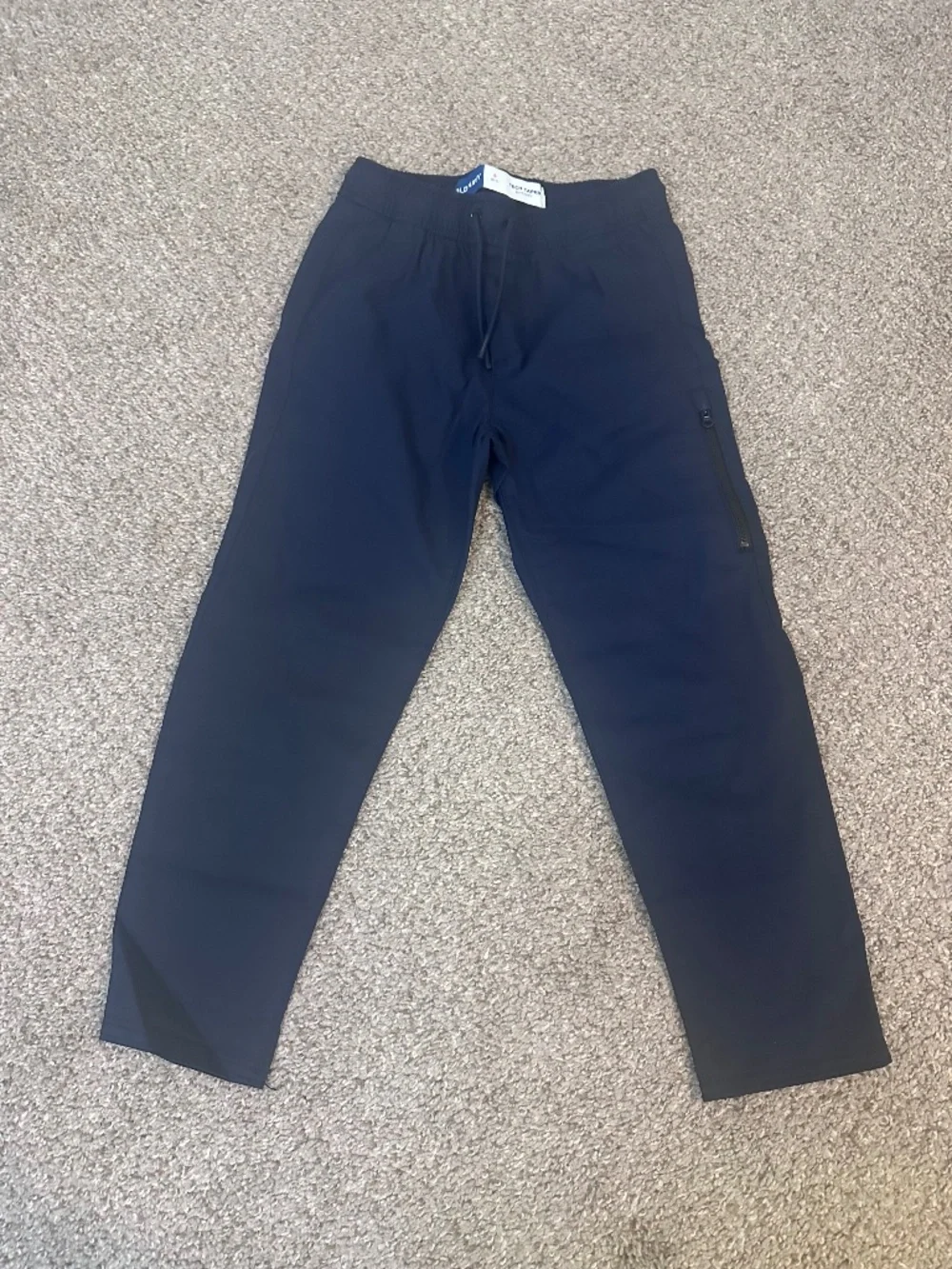 Old Navy Boys Size Small (6-7) Navy Blue Tech Taper Quick Dry Pants